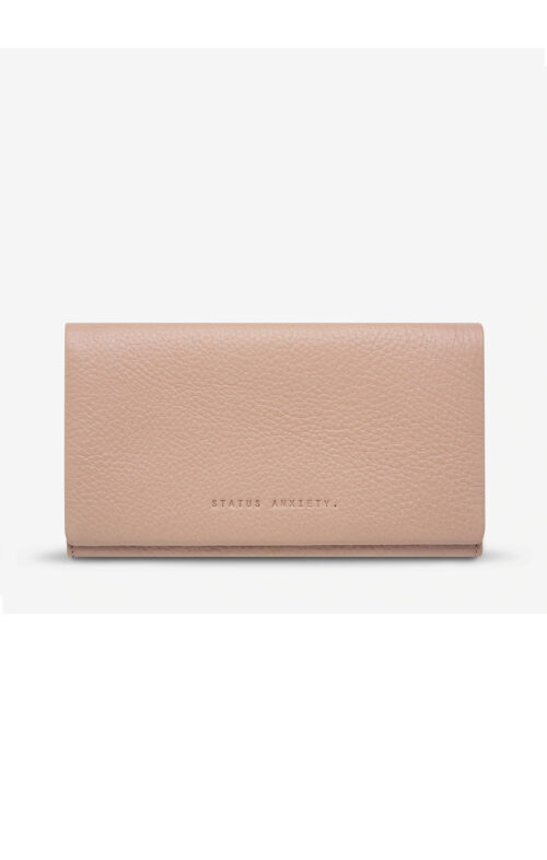 STATUS ANXIETY NEVERMIND WALLET DUSTY PINK
