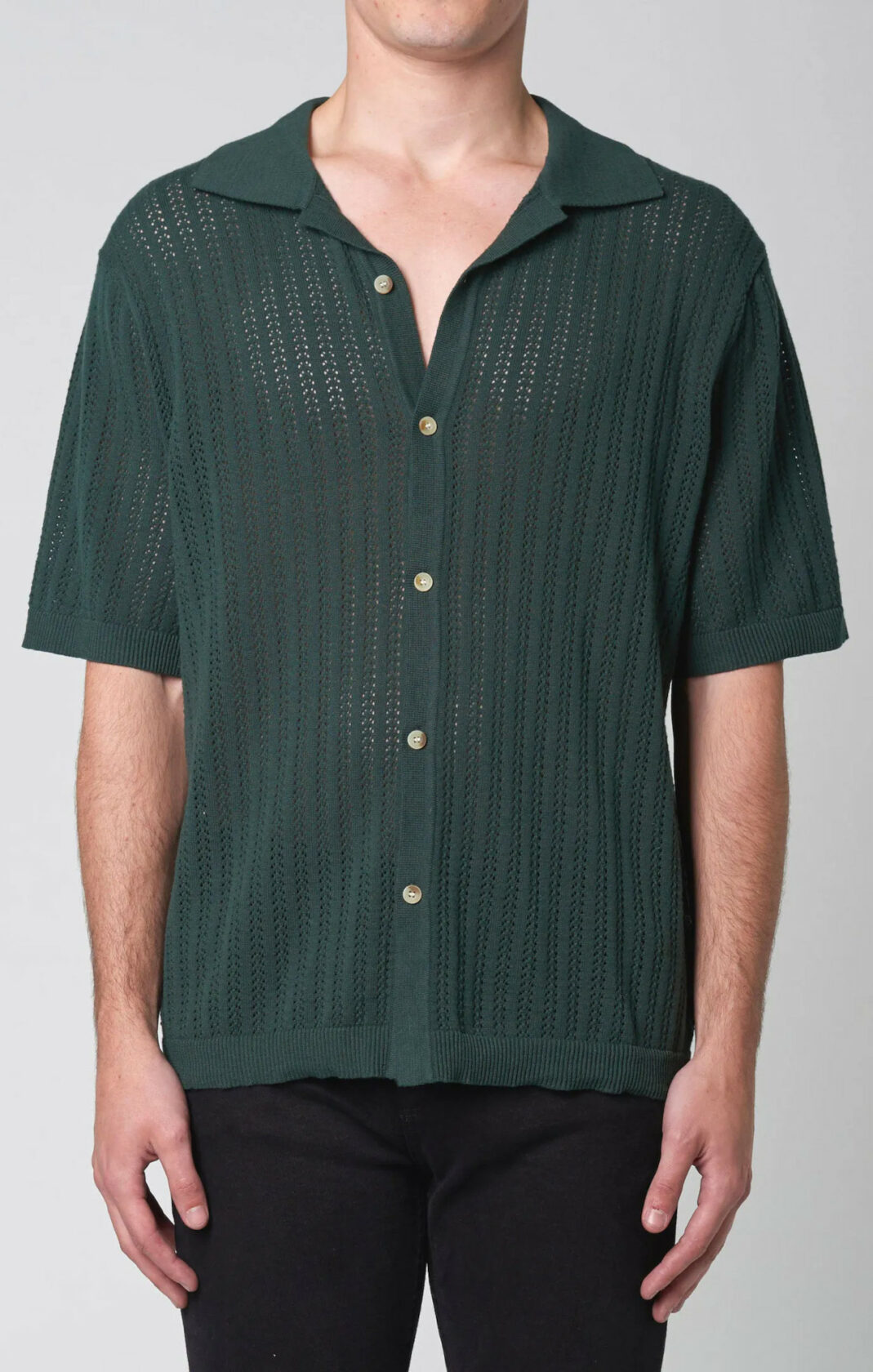 ROLLAS MEN BOWLER KNIT SHIRT THYME | ENHANCE U