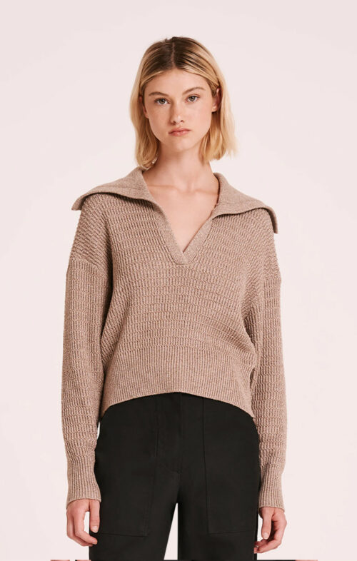 NUDE LUCY NALA RUGBY KNIT PEBBLE SPECKLE
