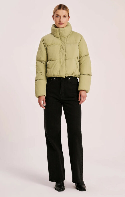 NUDE LUCY TOPHER PUFFA JACKET MATCHA