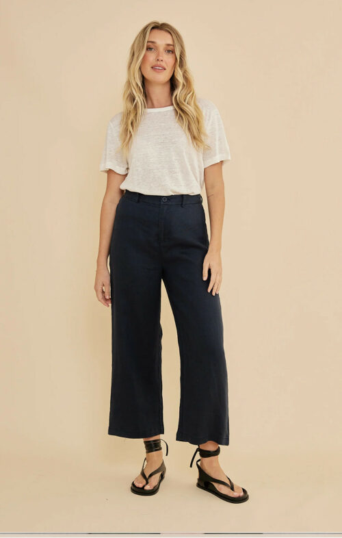 AMELIUS BAROSSA LINEN PANT NAVY