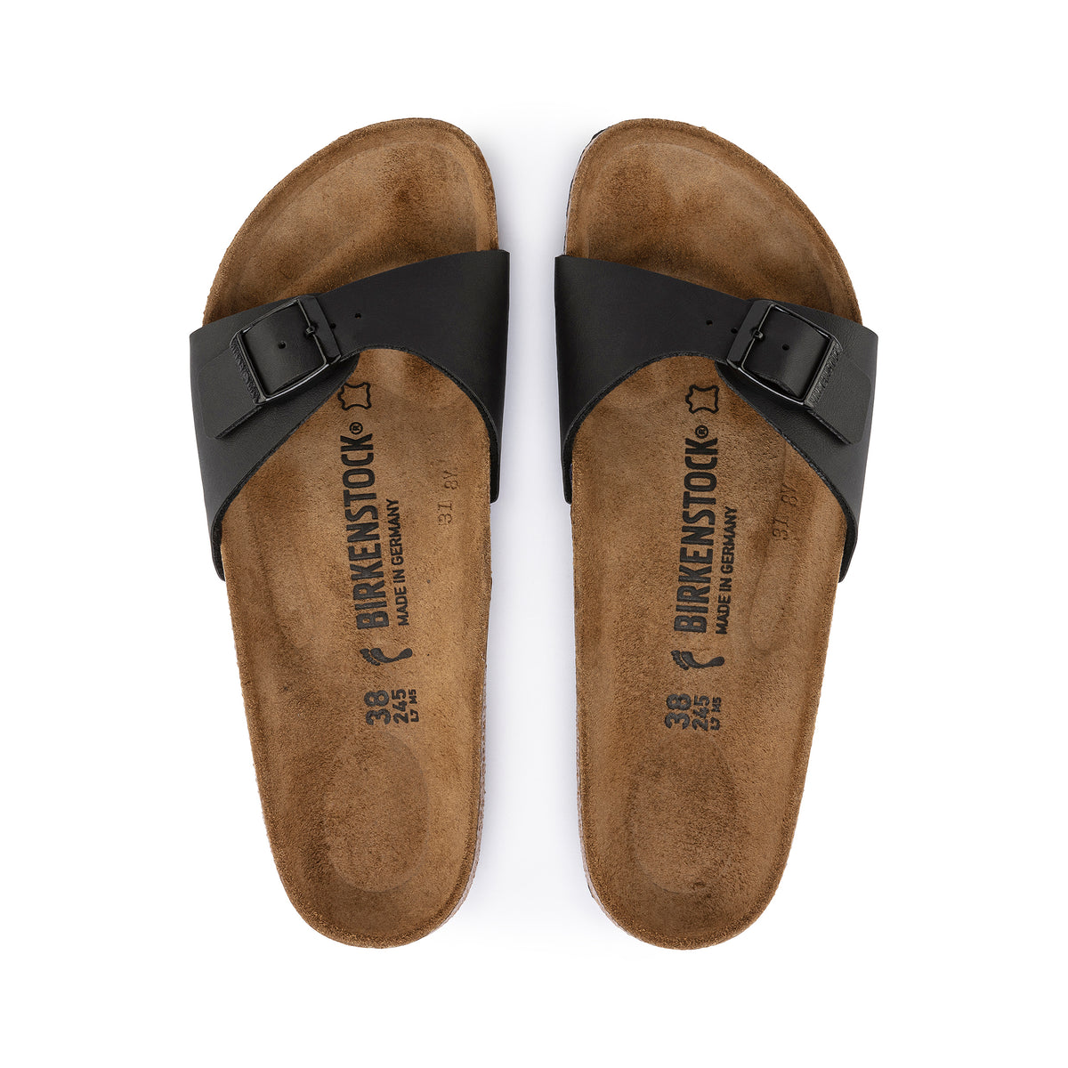 BIRKENSTOCK MADRID BLACK BIRKO FLOR
