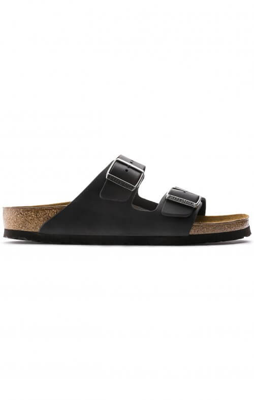 BIRKENSTOCK ARIZONA BLACK OILED LEATHER