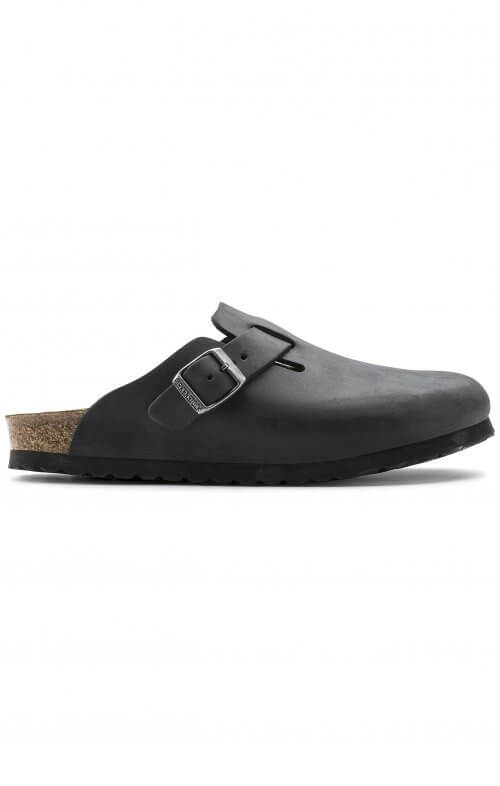 BIRKENSTOCK BOSTON OILED LEATHER BLACK