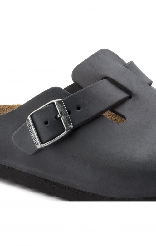 BIRKENSTOCK BOSTON OILED LEATHER BLACK