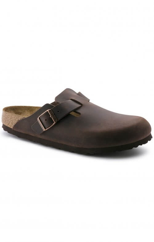 BIRKENSTOCK BOSTON OILED LEATHER HABANA BROWN