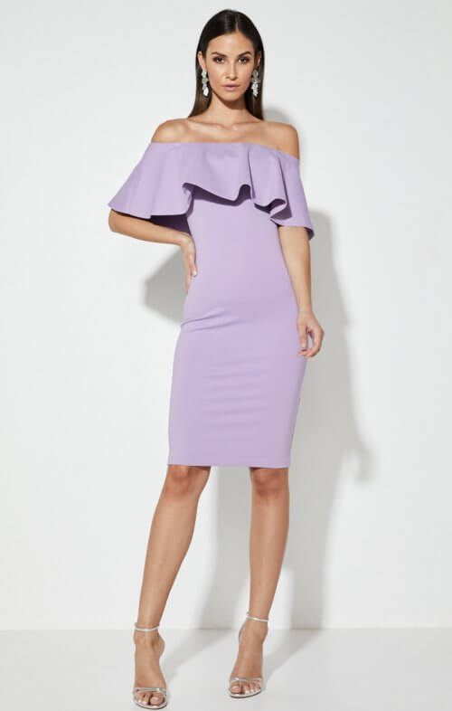 MOSSMAN KISS AND TELL DRESS LILAC