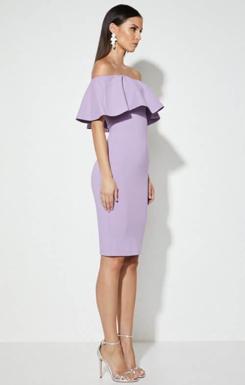 MOSSMAN KISS AND TELL DRESS LILAC