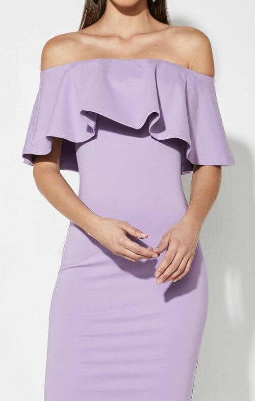 MOSSMAN KISS AND TELL DRESS LILAC