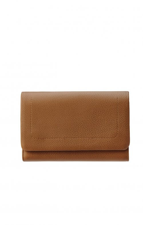 status anxiety remnant wallet tan