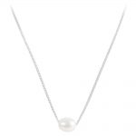 FAIRLEY NECKLACE PEARL TEARDROP SILVER