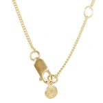 FAIRLEY NECKLACE PEARL DISC GOLD