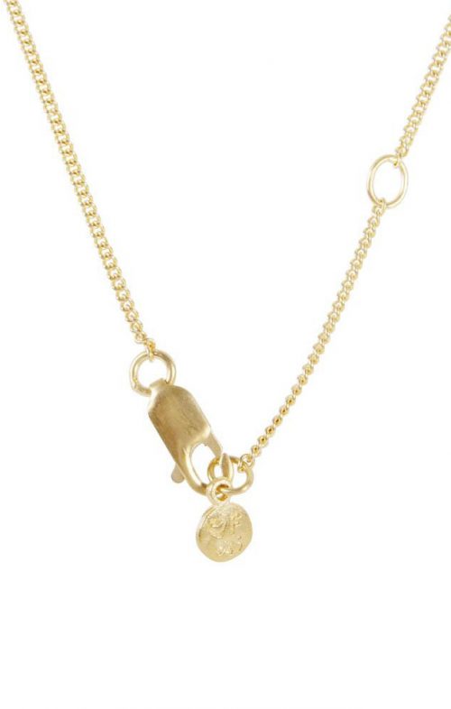 FAIRLEY NECKLACE PEARL DISC GOLD