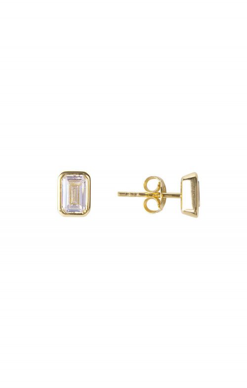 FAIRLEY EARRINGS CRYSTAL DECO STUD GOLD SS2214APGP