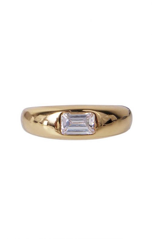 FAIRLEY RING EMERALD CUT CRYSTAL