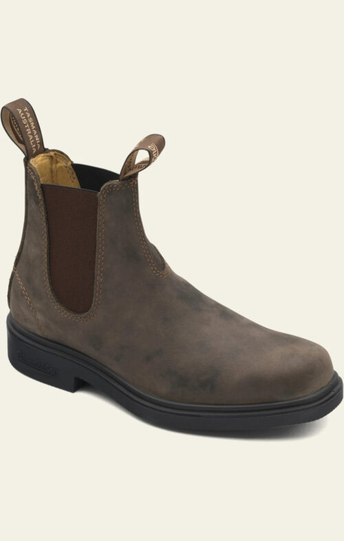 BLUNDSTONE 1306 CHELSEA BOOT RUSTIC BROWN SQUARE TOE