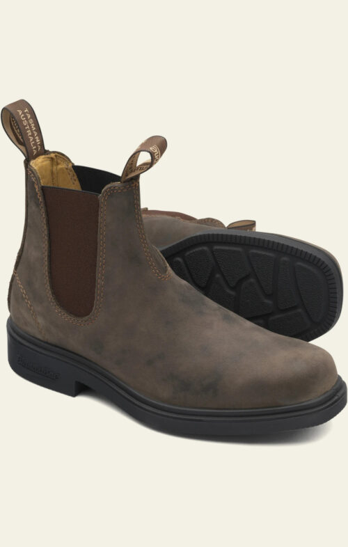 BLUNDSTONE 1306 CHELSEA BOOT RUSTIC BROWN SQUARE TOE