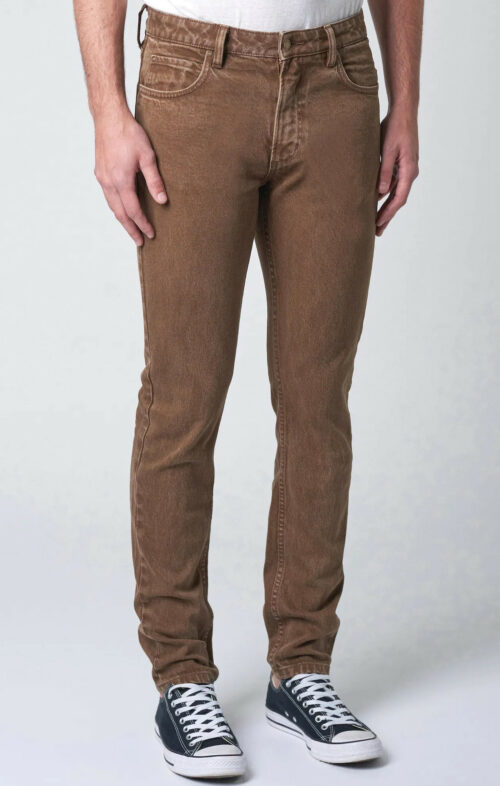 ROLLAS MEN JEANS TIM SLIMS COAST BROWN