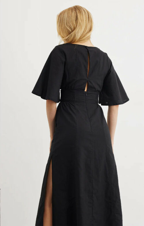 SOVERE EPIPHANY MIDI DRESS BLACK