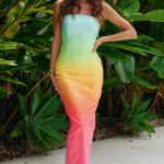RUNAWAY MALIBU MIDI DRESS MULTI