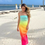 RUNAWAY MALIBU MIDI DRESS MULTI