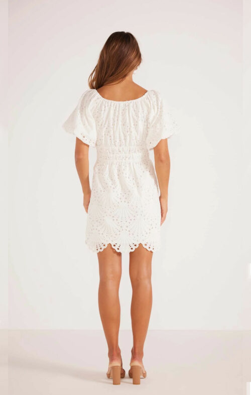 MINKPINK LAVISSA MINI DRESS BRODERIE