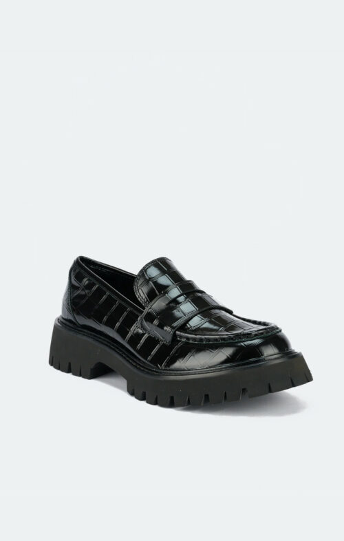 SOL SANA MARITIME LOAFER BLACK CROC