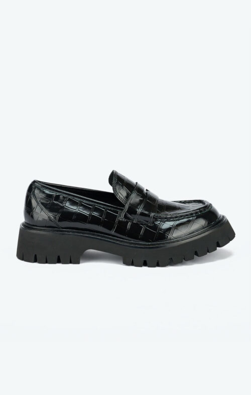 SOL SANA MARITIME LOAFER BLACK CROC