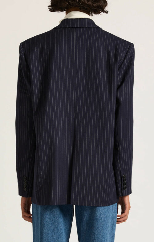 NUDE LUCY BAILEY PINSTRIPE BLAZER NAVY