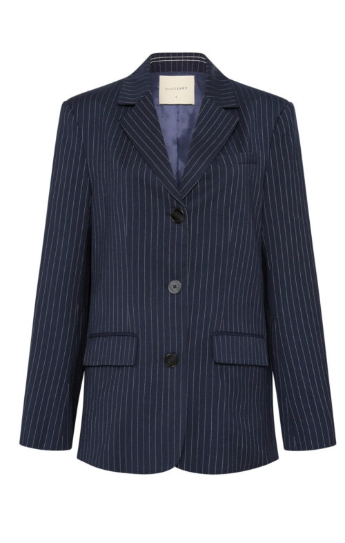 NUDE LUCY BAILEY PINSTRIPE BLAZER NAVY