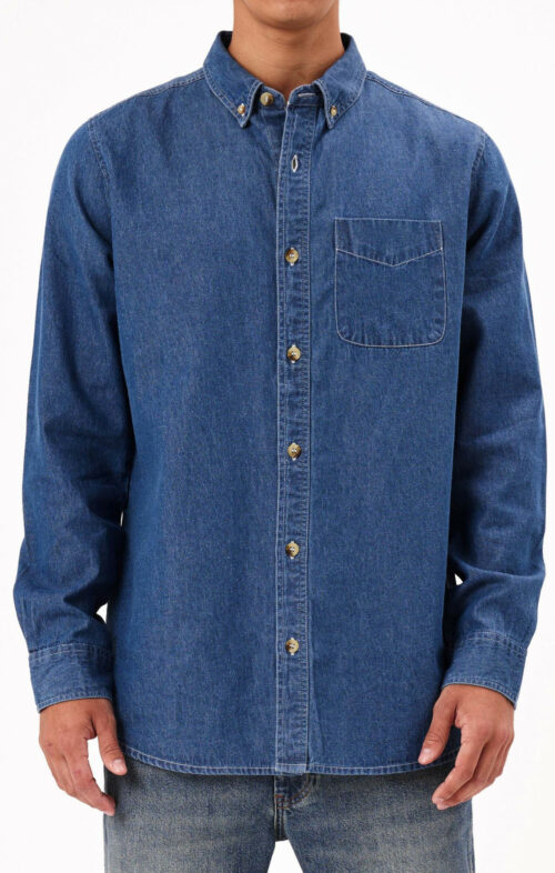 ROLLAS MEN SUNSET DENIM SHIRT BLUE