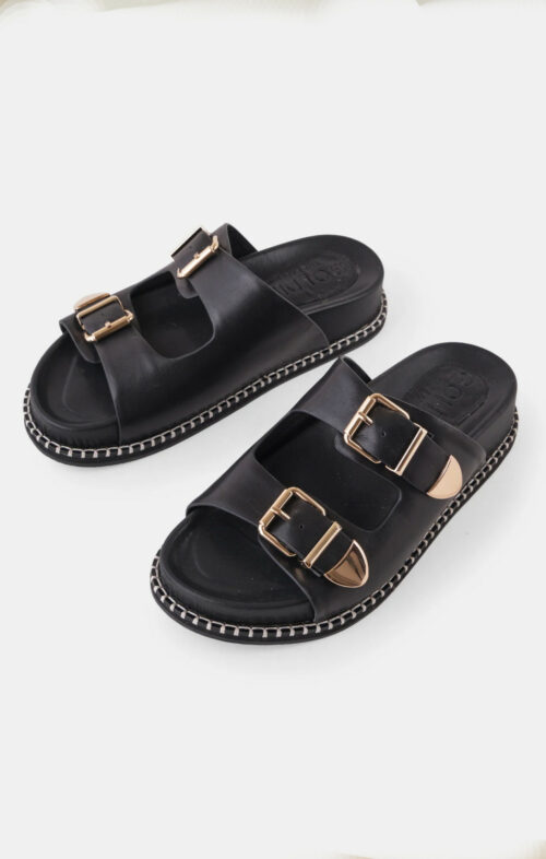 GOLDIE THE LABEL SUKI SLIDE BLACK