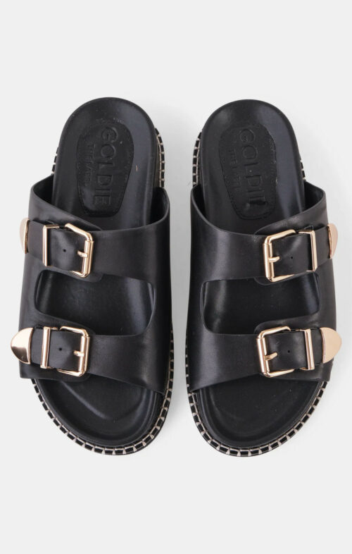 GOLDIE THE LABEL SUKI SLIDE BLACK