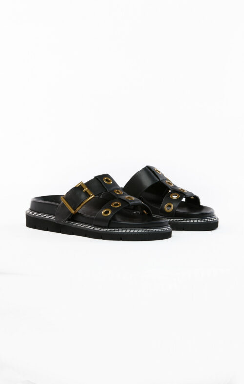 HAEL AND JAX MONET SLIDE BLACK