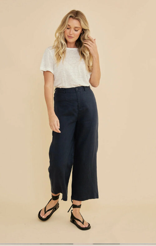 AMELIUS BAROSSA LINEN PANT NAVY