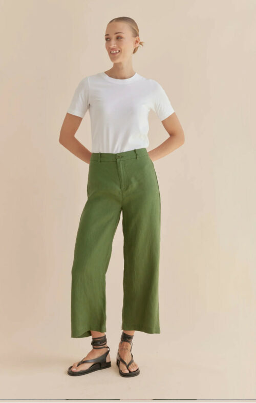 AMELIUS BAROSSA LINEN PANT VERDANT