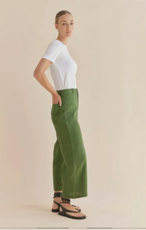 AMELIUS BAROSSA LINEN PANT VERDANT