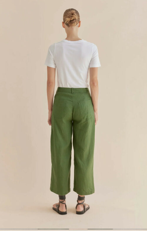 AMELIUS BAROSSA LINEN PANT VERDANT