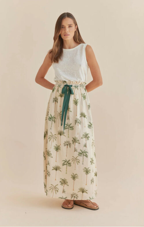 AMELIUS PALMA RAMIE MAXI SKIRT