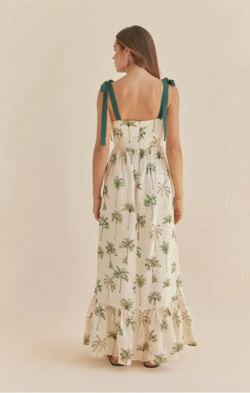 AMELIUS PALMA RAMIE TIERED MAXI DRESS