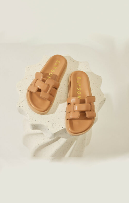 ELYSON CAPRI SLIDE TAN