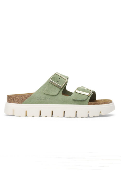 BIRKENSTOCK ARIZONA CHUNKY GREEN TEA PAPILLIO