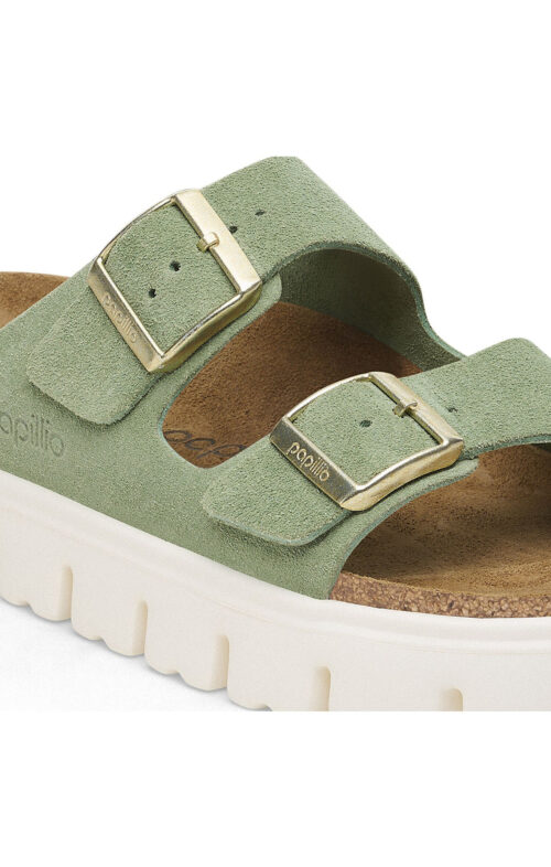 BIRKENSTOCK ARIZONA CHUNKY GREEN TEA PAPILLIO