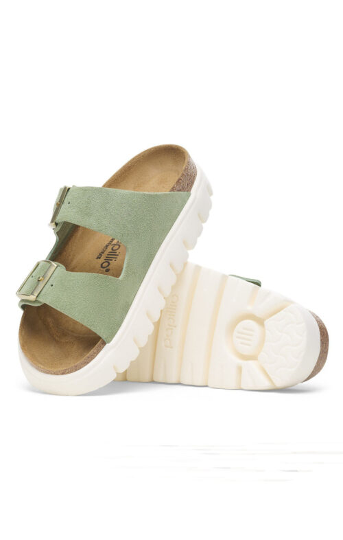 BIRKENSTOCK ARIZONA CHUNKY GREEN TEA PAPILLIO