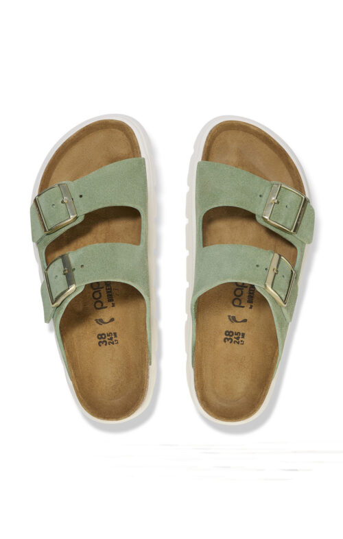 BIRKENSTOCK ARIZONA CHUNKY GREEN TEA PAPILLIO