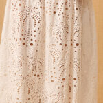 MON RENN AGUA ANGLAISE DRESS WHITE