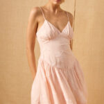 MON RENN PISCES MINI DRESS BLUSH PINK