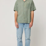 ROLLAS MEN BOWLER SEERSUCKER SHIRT MOSS