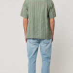 ROLLAS MEN BOWLER SEERSUCKER SHIRT MOSS
