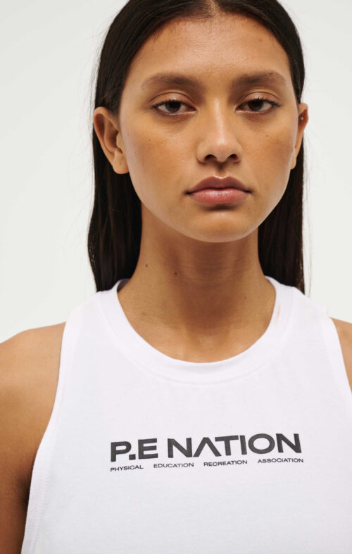 PE NATION AERO TANK OPTIC WHITE